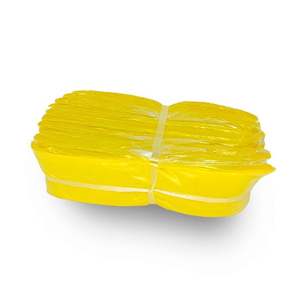 Saco Plastico PEAD 4x20 - 1.000 und -  Amarelo