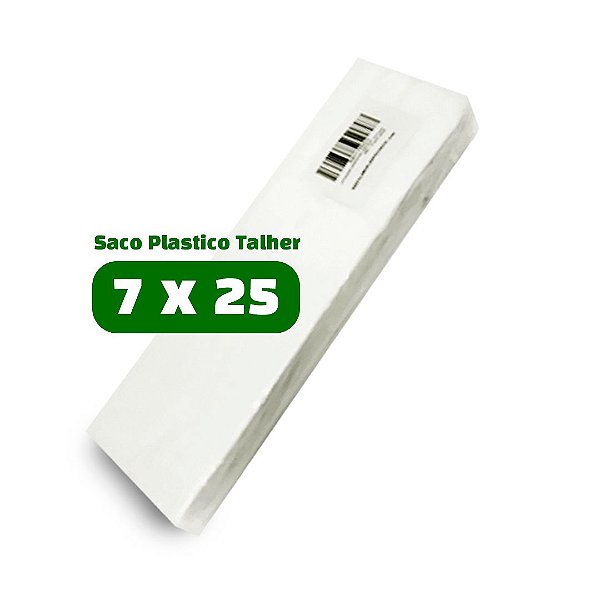 Saco Plastico PEAD P/ Talher - 7x25 - 1.000 unid