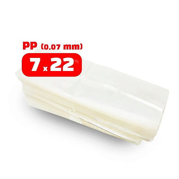 Saco Plastico PP - Brilho - 7x22x0,007 - 1.000 Unid