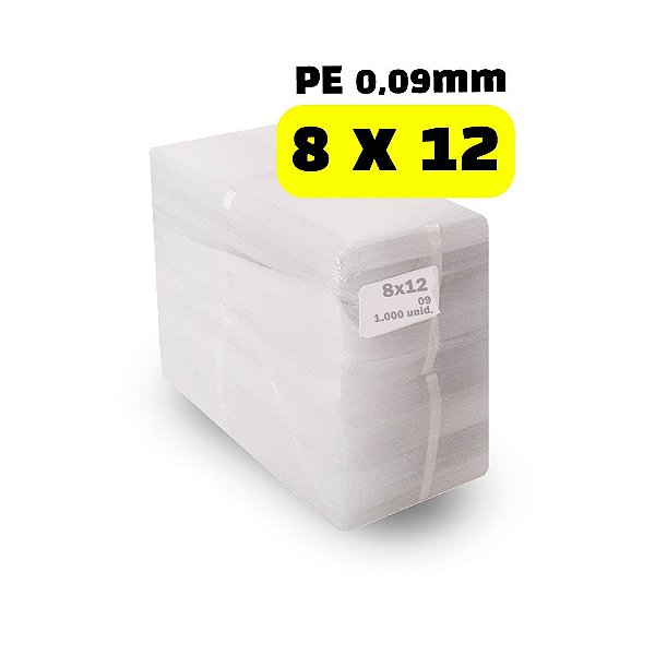 Saco Plastico PEBD - 8x12x0,009 - 1.000 Unid.