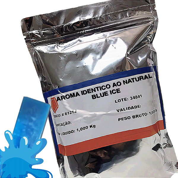 Aroma para Gelo Saborizado - Sabor Blue Ice - Pct 01Kg