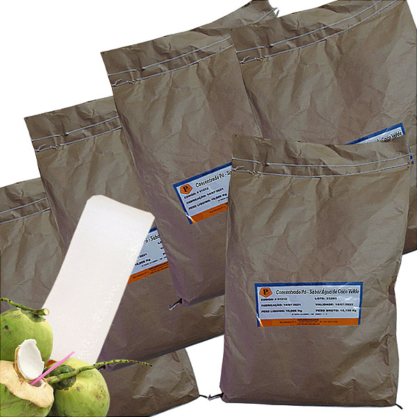 Aroma para Gelo Saborizado - Água de Coco - Kit 25 Kg