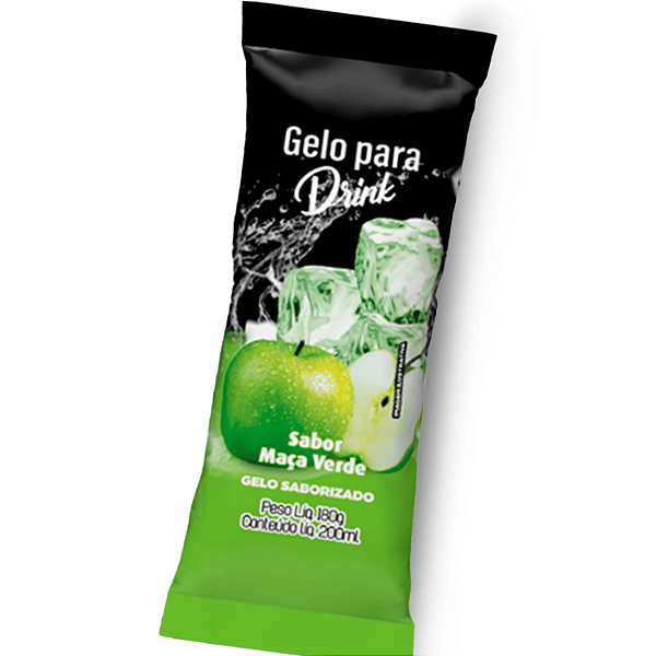 Saco BOPP Pérola - 8,5x21 - MAÇÃ VERDE - 01 Pct (200 sacos)