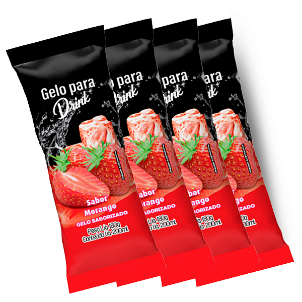 Saco BOPP Pérola - 8,5x21 - MORANGO - 04 Pct (800 sacos)