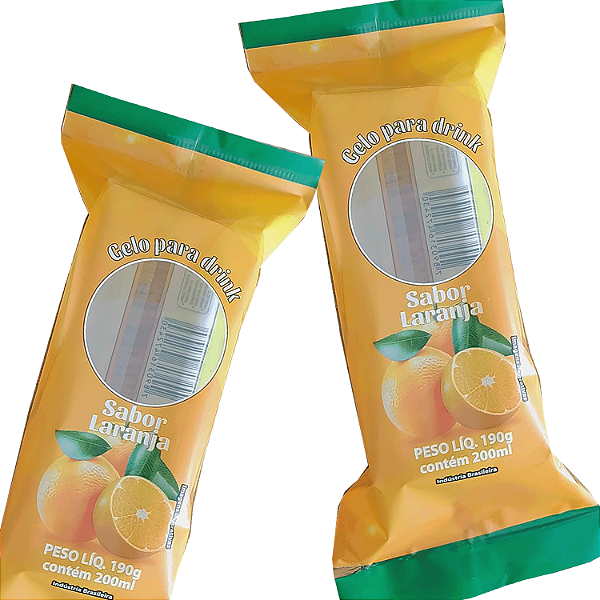 Saco BOPP 9x21,5 - GELO LARANJA - 01 Pct (200 sacos)