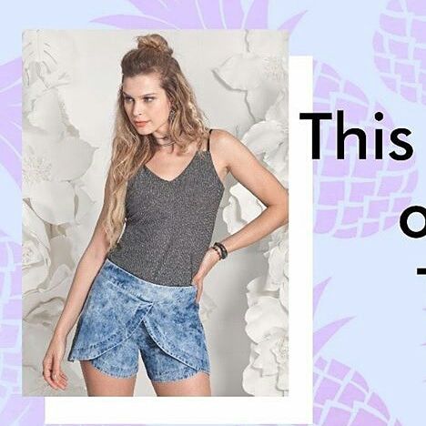 Short  Saia Jeans Grafite