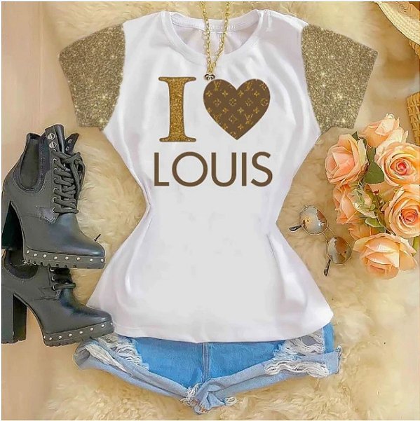 BLUSA T SHIRT FEMININA Louis Vuitton