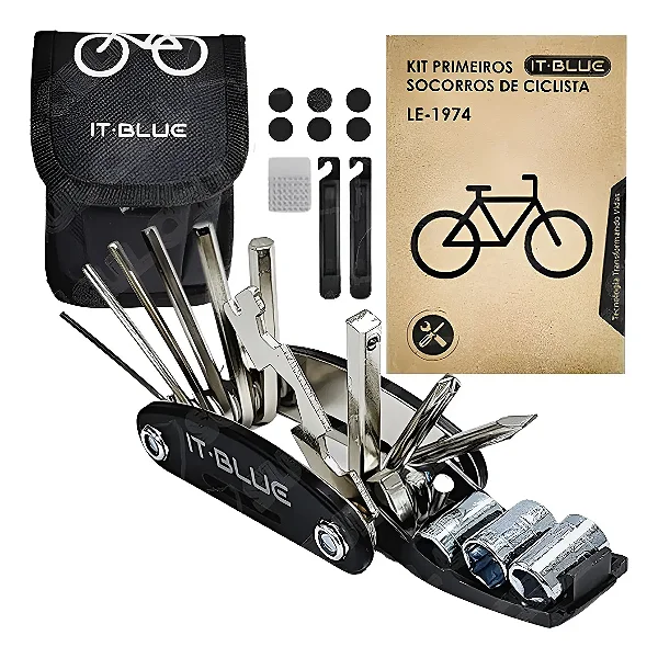 Kit Ferramentas Bicicleta 14 em 1 Compacto e Resistente (LE-1974)