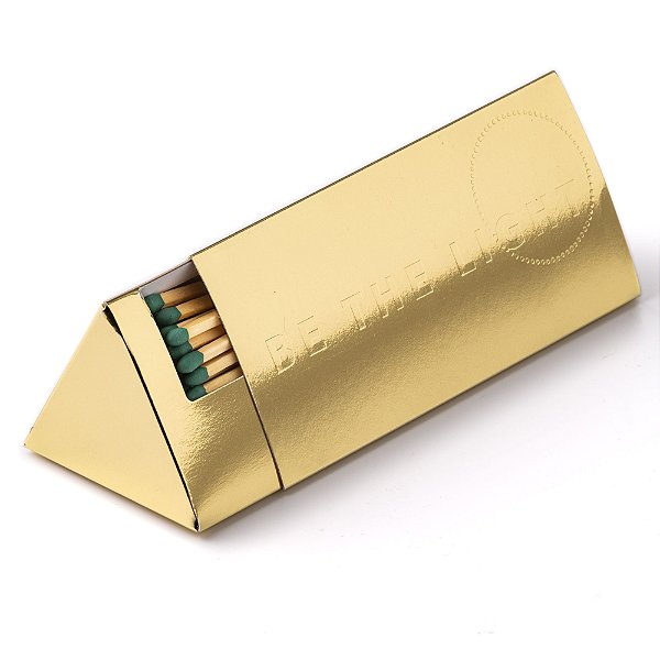 CAIXA LIGHT DOURADA ALLUMETTES