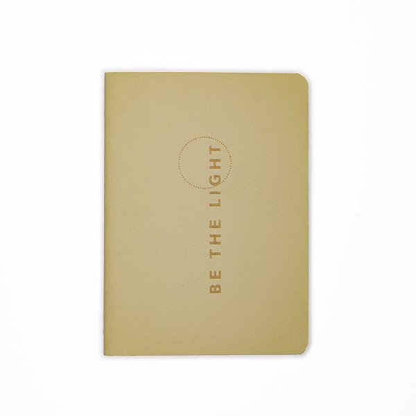 CADERNO BE THE LIGHT AREIA PAPELARIA + ALLUMETTES