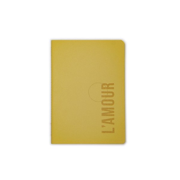 CADERNO L'AMOUR AMARELO PAPELARIA + ALLUMETTES