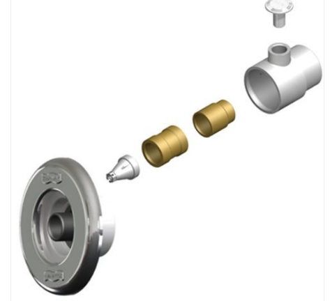 DISPOSITIVO HIDROMASSAGEM  INOX 50MM ALVENARIA SODRAMAR