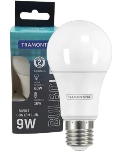 LAMPADA LED BULBO - 9W - TRAMONTINA
