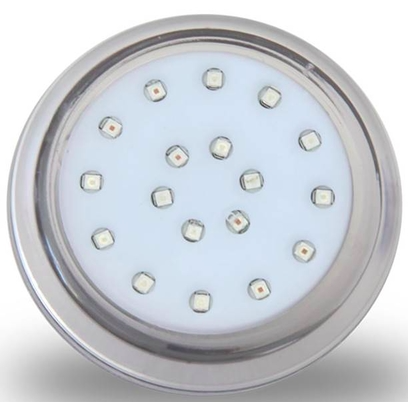 LED RGB 18W 12V 80MM CORPO TRANSP. ROSCA 1/2 ILUCTRON F2