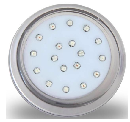 LED RGB 5W 12V 63MM CORPO TRANSP. ENCAIXE TUBO 3/4 ILUCTRON F3