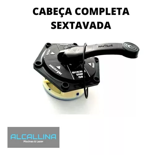 CABEÇA COMPLETA VALVULA. SEXTAVADA. 1.1/2 ABS NAUTILUS/HIDRASUL H10