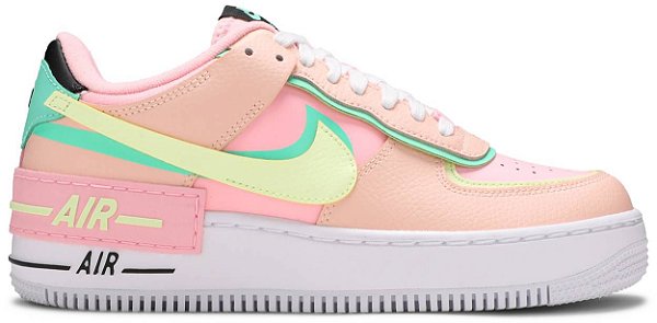 TÊNIS NIKE AIR FORCE 1 SHADOW ' ARCTIC PUNCH BARELY VOLT '