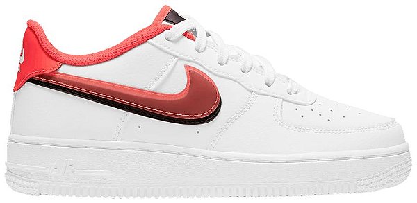 TÊNIS NIKE AIR FORCE 1 LV8 ' DOUBLE SWOOSH-BRIGHT CRIMSON '