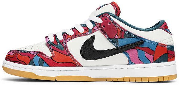 TÃNIS NIKE DUNK LOW PRO SB X PARRA â ABSTRACT ART â - Os melhores TÃªnis estÃ£o aqui