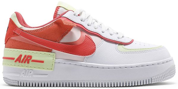 TÊNIS NIKE AIR FORCE 1 SHADOW ' WHITE MAGIC EMBER '