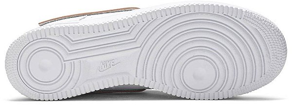 nike air force one removable swoosh white