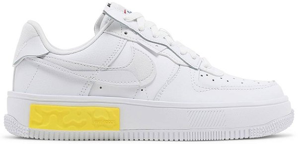 TÊNIS NIKE AIR FORCE 1 FONTANKA ' WHITE OPTI YELLOW '