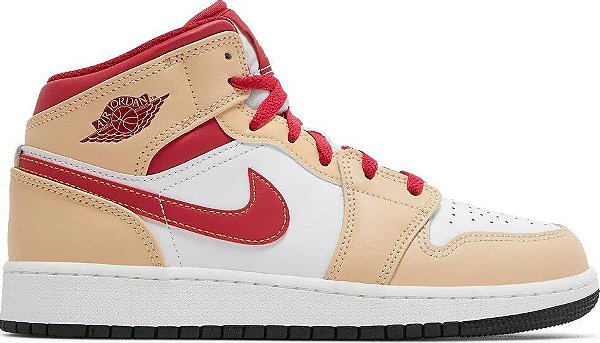 AIR JORDAN 1 MID GS ' LIGHT CURRY '