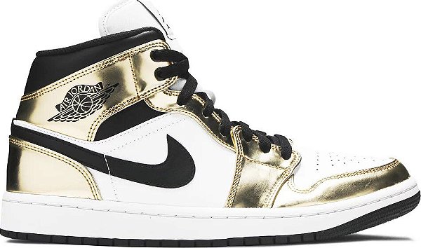 AIR JORDAN 1 MID SE METALLIC GOLD