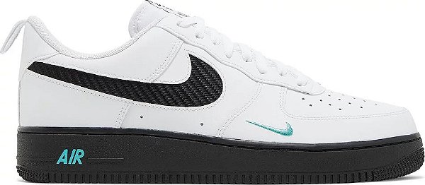 NIKE AIR FORCE 1 07' WHITE BLACK TEAL '