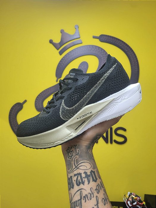 Nike Air Zoom Vaporfly Next%3 Black Metallic Gold Grain - A PRONTA ENTREGA