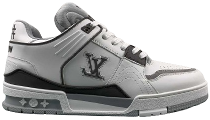 TÊNIS LOUIS VUITTON TRAINER GREY SILVER