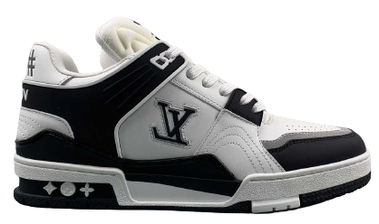 TÊNIS LOUIS VUITTON TRAINER BLACK WHITE