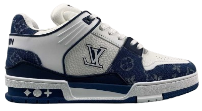 TÊNIS LOUIS VUITTON TRAINER WHITE BLUE
