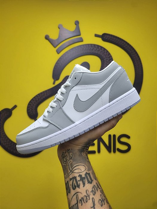 Air Jordan 1 Low ' White Wolf Grey' - A PRONTA ENTREGA