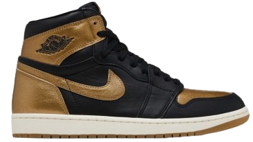 AIR JORDAN 1 HIGH OG ' BLACK METALLIC GOLD '