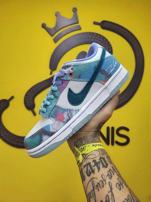 Nike Dunk Low Bleached Aqua x Futura Laboratories - A PRONTA ENTREGA