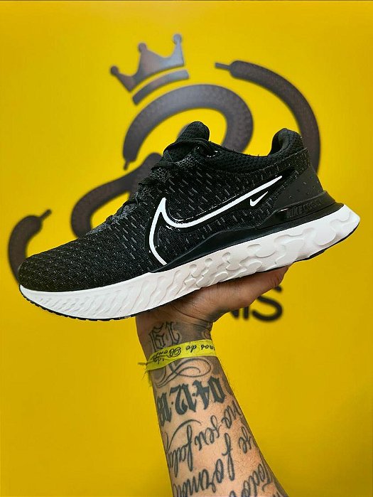 Nike React Infinity 3 Run Black White - A PRONTA ENTREGA