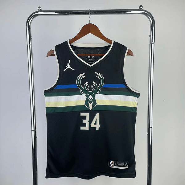 REGATA NBA MILWAUKEE BUCKS JORDAN EDITTION SWIGMAN JERSEY GIANNIS ANTETOKOUNMPO 34