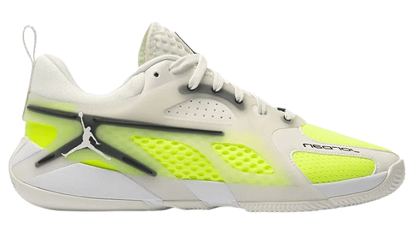AIR JORDAN HEIR ' WHITE/ BLACK VOLT '