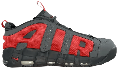 NIKE AIR MORE UPTEMPO LOW 'DARK GREY LIGHT CRIMSON '