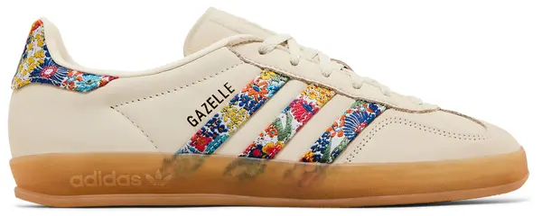 ADIDAS GAZELLE INDOOR FLORAL EMBROIDERY OFF WHITE X LIBERTY LONDON