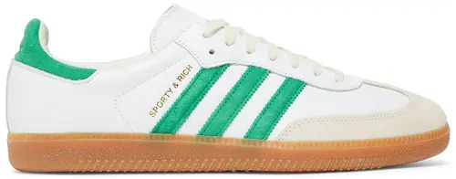 ADIDAS SAMBA OG WHITE GREEN X SPORTY & RICK