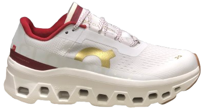 TÊNIS ON CLOUDMONSTER ' WHITE BEIGE RED'