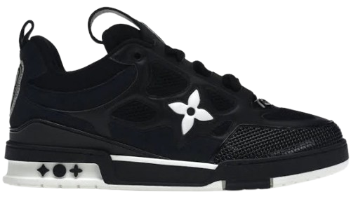 LOUIS VUITTON SKATE SNEAKER BLACK WHITE