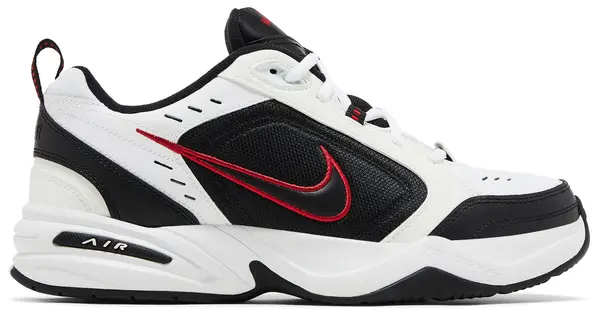 NIKE AIR MONARCH IV WHITE BLACK RED