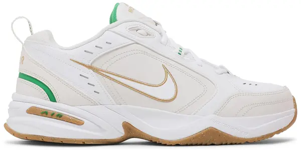 NIKE AIR MONARCH IV WHITE LUCKY GREEN GOLD