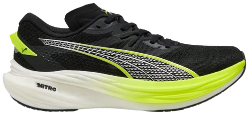 PUMA DEVIATE NITRO 3 WIDE BLACK YELLOW ALERT