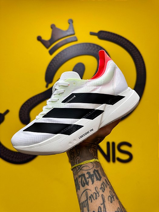 Adidas Adizero Adios Pro 4 White Black Red - A PRONTA ENTREGA