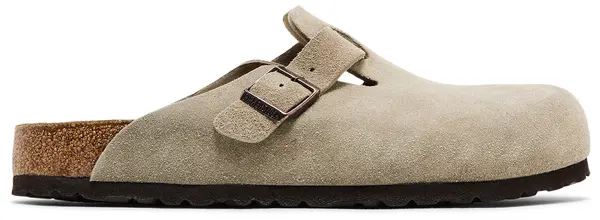 CHINELO SLIDE BOSTON SUEDE LEATHER TAUPE