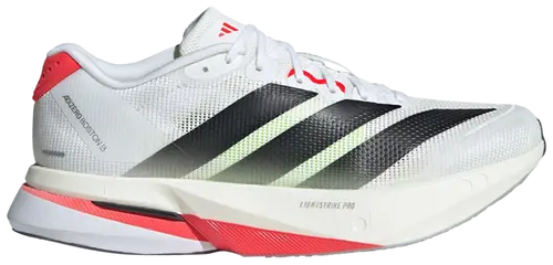 ADIDAS ADIZERO BOSTON 13 ' WHITE BLACK LUCID RED '